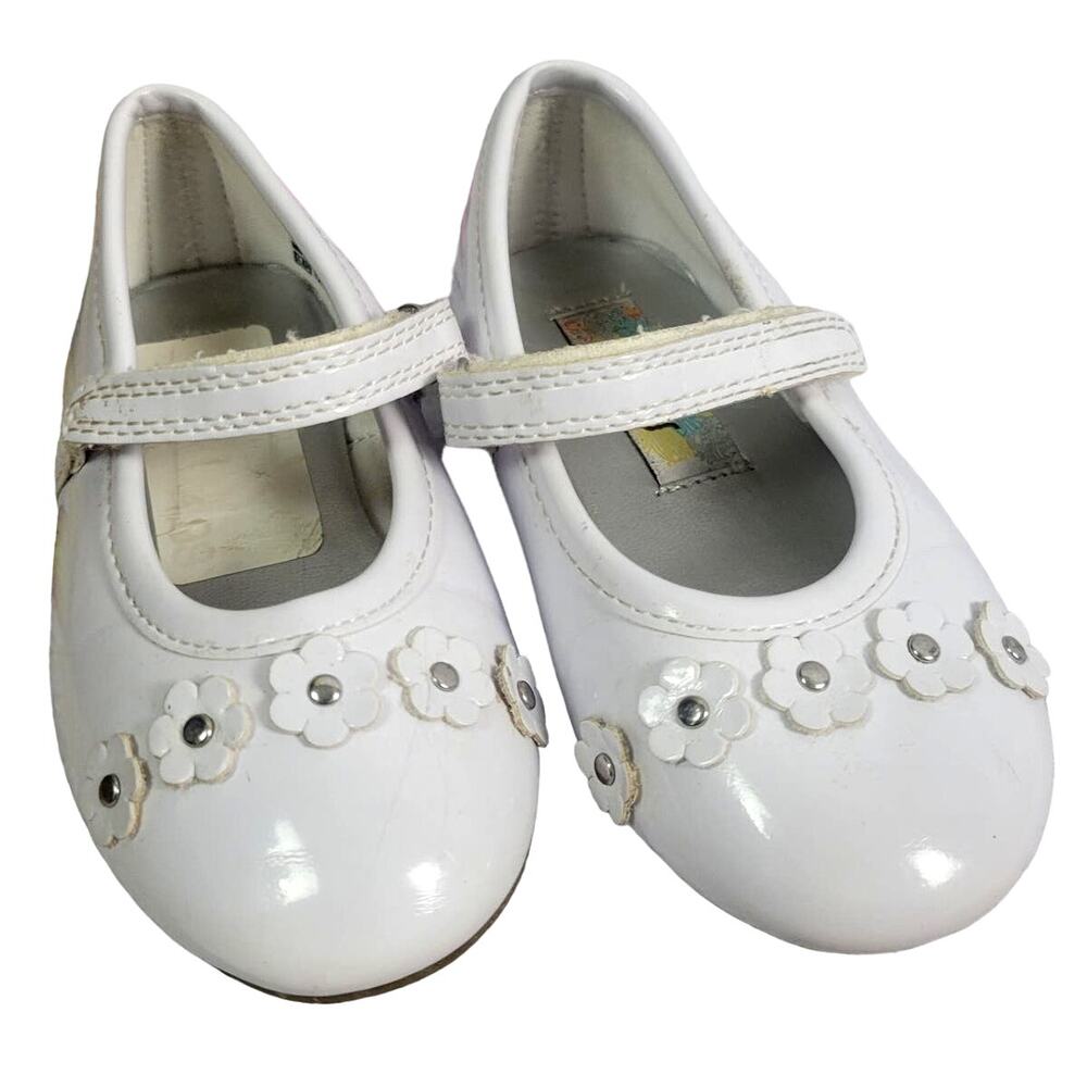 Rachel Shoes Toddler Girl's White Dress Shoes Size 7M